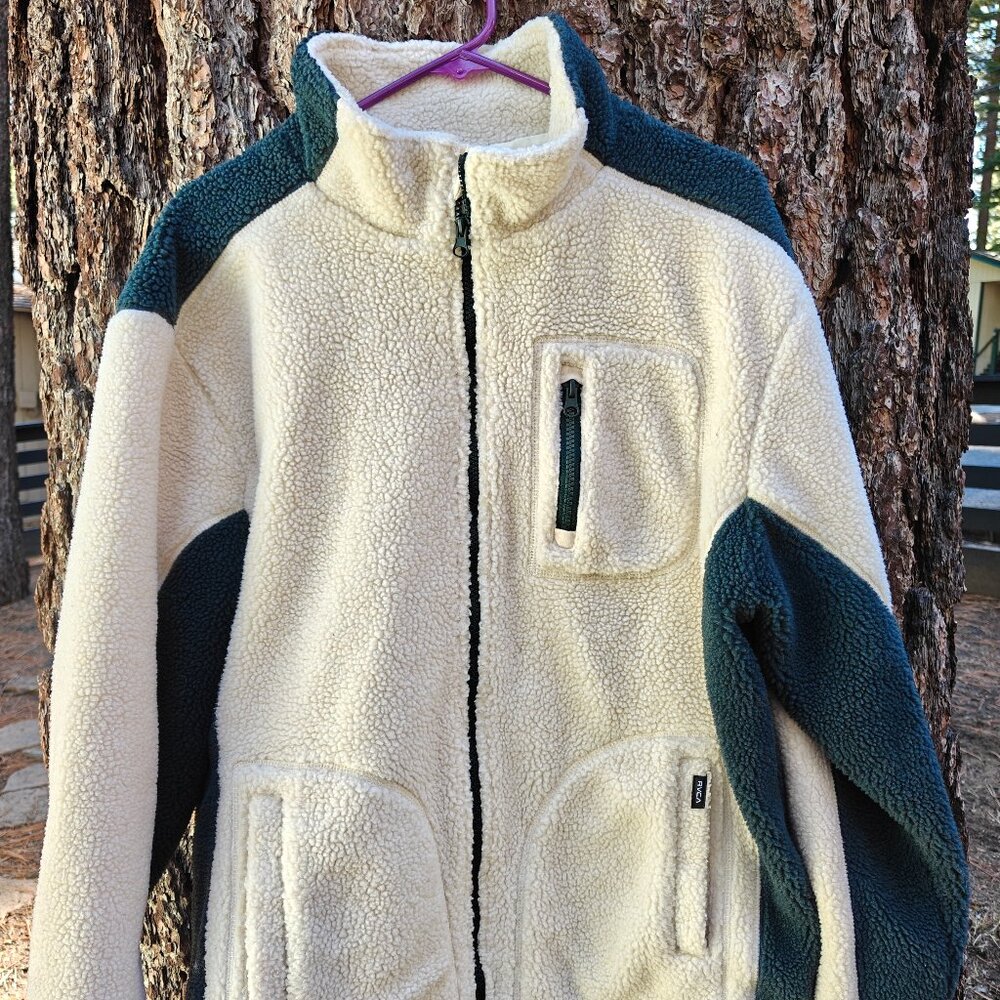 RVCA Chunky Fleece Lined Full-Zip Jacket Men's Large